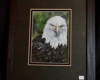 Original Eagle Watercolor Painting