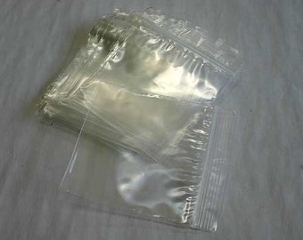 100pcs 4x3in Plastic Zip Lock Ziplock Bags Jewelry Storage Bags Clear Top
