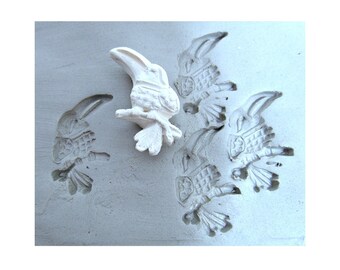 bird stamp -, Hand carved Stamp, Pattern Tool, Bisque Stamps - Pottery Supplies, clay stamps, (238)