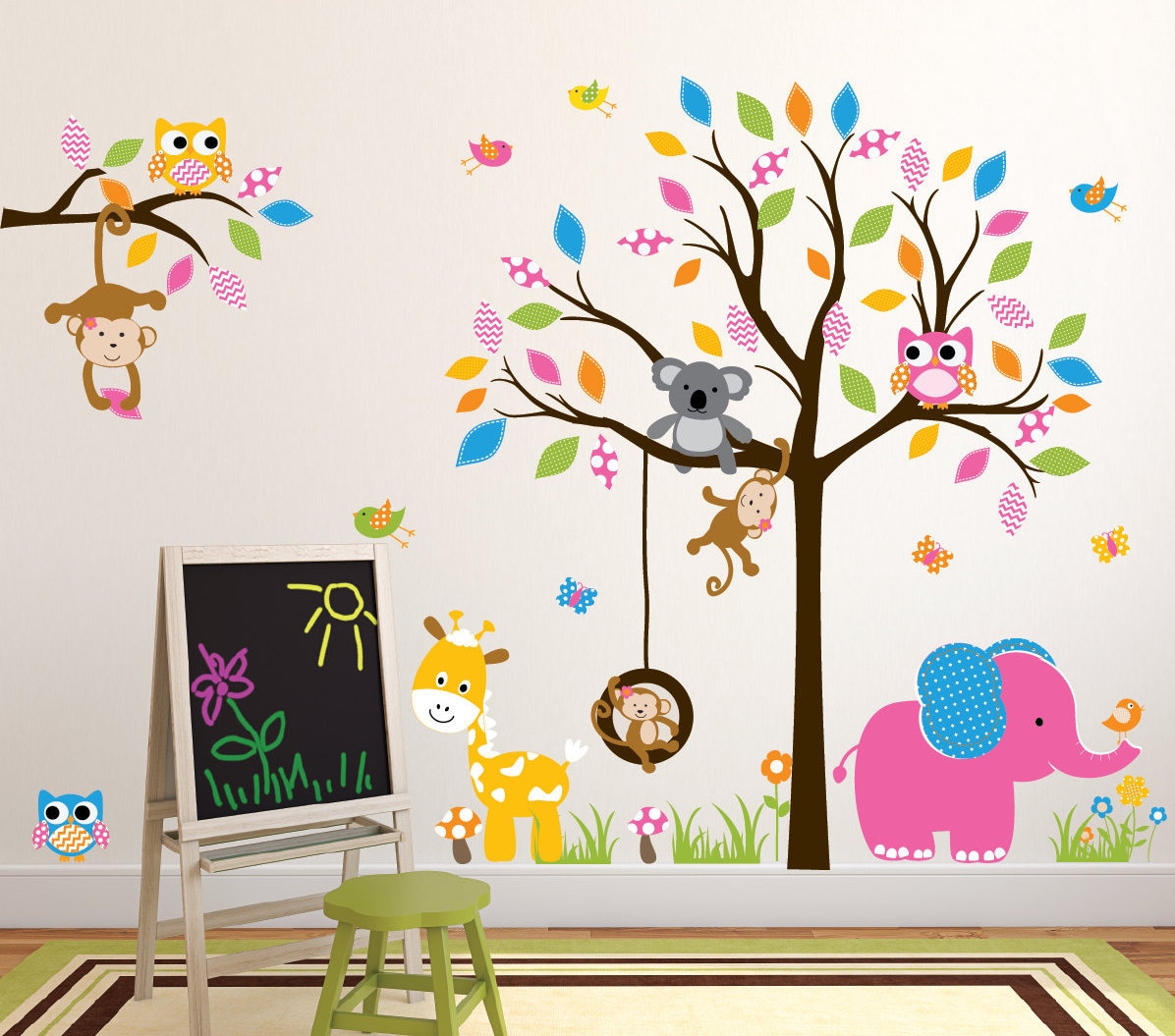 Vinyl Wall Decal Jungle Decals Jungle Wall Decals Jungle