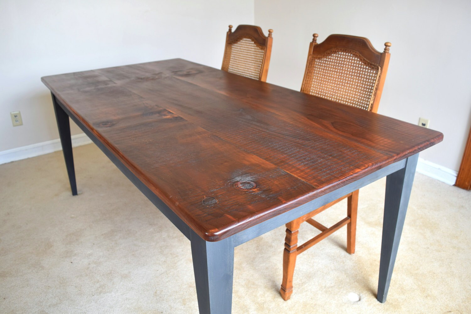 Farm House Rustic Dining Table Style Solid Pine Wood Farm House Rustic Dining Table Style Solid Pine Wood