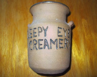 Sleepy Eye Pottery promotional creamer
