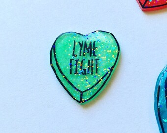 Lyme Disease Awareness pin