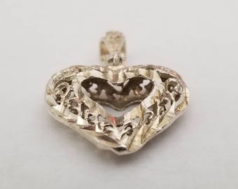 Sterling silver heart pendant