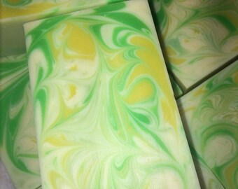 Coconut Lime Verbena- Handmade, Cold process soap.