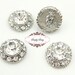 SALE 20pcs RD135 Metal rhinestone crystal embellishment flatback buttons Perfect for wedding invitations favors flowers