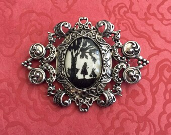 ALICE in WONDERLAND Brooch - Silhouette Jewelry