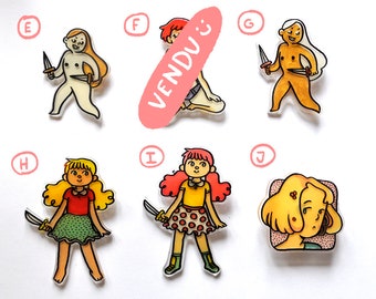 Pins made by hand (medium)