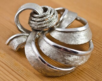 Coro Silver Tone Brooch Costume Jewelry, Vintage Jewelry