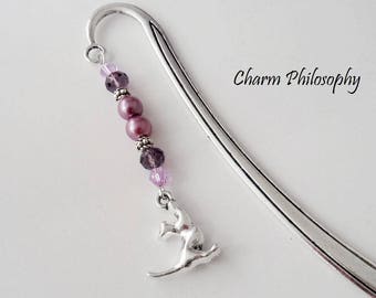 Cat Bookmark - Tibetan Silver Bookmark - Unique Bookmarks - Cat Lover Gift Ideas