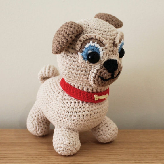 Rolly - Soft Toys. Amigurumi Pattern PDF, Puppy Dog Pals, Puppy Doll, Pug, Pugster, Nursery Crochet, Kids Gift, Dog Toy, DIY Digital File