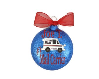 Mail Carrier Ornament - Gift for Mailman - #1 Mail Carrier Ornament - Personalized Mail Carrier Gift - Mailman Ornament - Best Mailman Gift