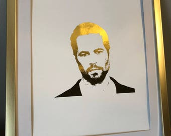 Paul Walker Fast and Furious Foiled Photo