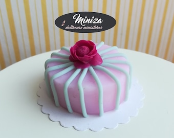 Miniature cake, 1:12 scale