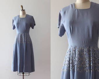 vintage 1940s dress // 40s rayon dress as is