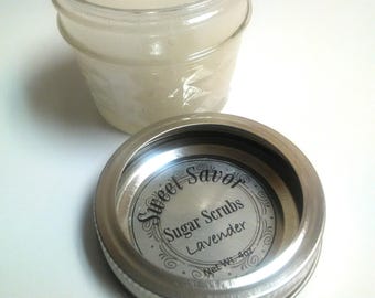 Sweet Savor 4oz Lavender Sugar Scrub sample size