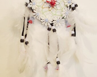 Blanc et noir Marguerite Dreamcatcher