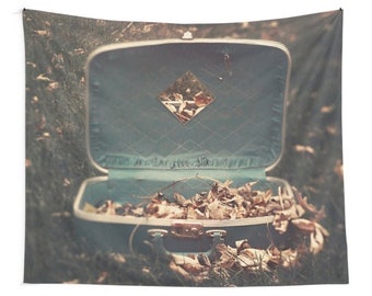 Travel Tapestry, Suitcase, Explore, Roam, Boho, Wander