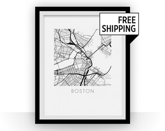 Boston Map Print