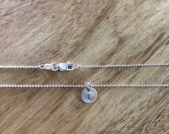 Tiny Initial Necklace - lower case