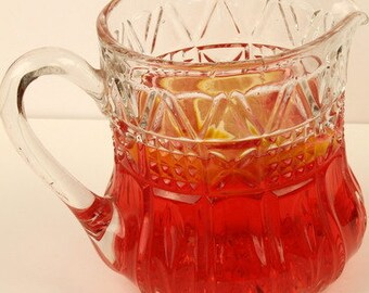 Pressed Glass Drinks Jug