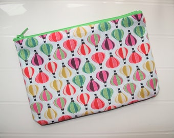Colored pouch Cosmetic case with Balloons