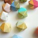 Hexagon Beads 12mm, Hand painted Wood Beads, Geometric Natural Wood Beads, Choose your color, Do it Yourself Geometric necklace