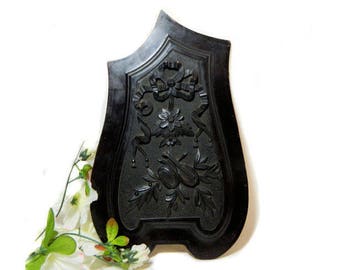 Antique Mahogany Carved Architectural Furniture Panel Musical Instruments