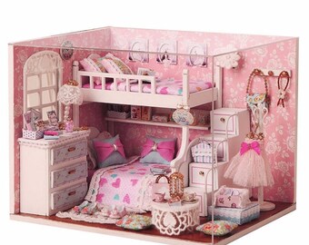 DIY Angel Dream Kits Wood Dollhouse miniature Furniture room