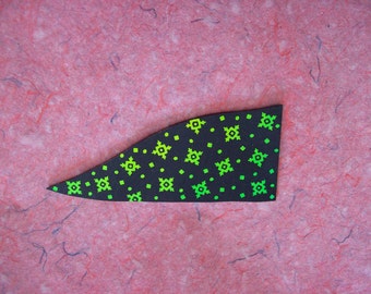 Hand Etched Dichroic Glass