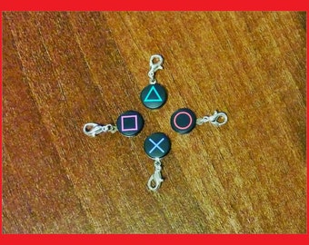 Playstation PS2 PS3 PS4 Button Bracelet Charm