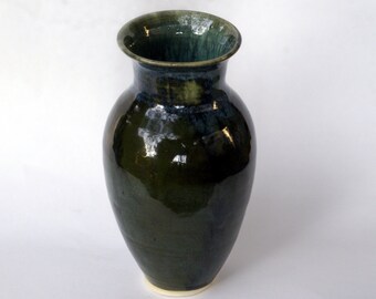Tall Green Vase