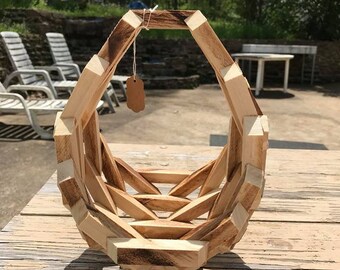 Wooden Oval Basket