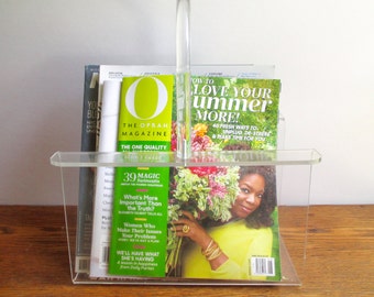 Vintage Lucite Magazine Holder