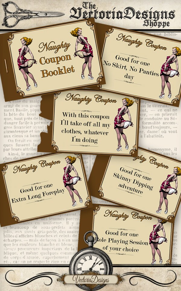 Printable Naughty Coupon Book Printable Man T Printable