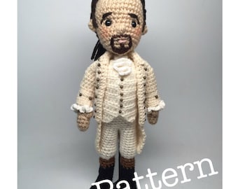 Alexander Hamilton Musical Amigurumi Crochet doll Pattern
