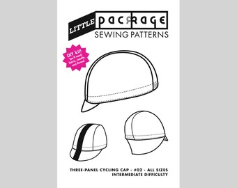 DIY KIT Sewing Pattern: Three-panel Cycling Cap