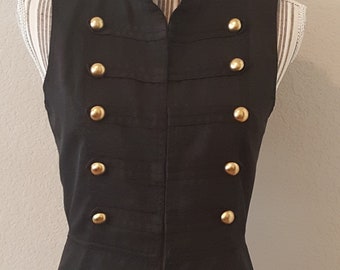 Military style vest, steampunk vest, steampunk style, vest, military, steampunk clothing, androgynous clothing, vintage, vintage clothes