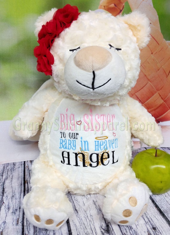 personalised angel bear