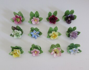Royal Adderly Bone China Place Card Holders, Vintage Floral Royal Adderly Bone China Place Card Holders, Royal Adderly, Place Card Holders