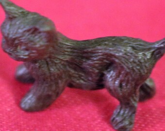 Vintage Miniature Pewter Kitten