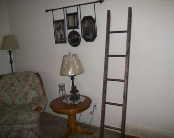6 Foot Leaning Ladder / Quilt / Blanket / Towel / Pot / Scarf / Necklace Rack, Only "1" to Sale!