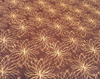 Garden Joy (Brown) Quilt Fabric #Y1263-15 By Clothworks By The Yard - 100% Cotton