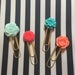 Planner Paper Clips book mark journal bible marker floral paper clip kikki k eclp happy planner rose mint paper carpe diem websters shabby