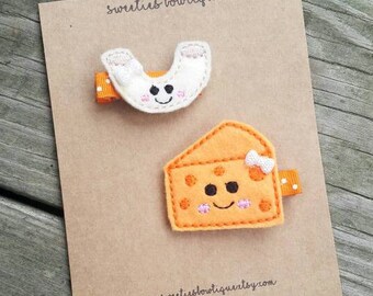 Mac and cheese clippies, macaroni and cheese clip