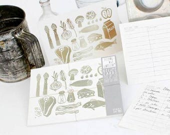 Foil Letterpress Recipe Cards