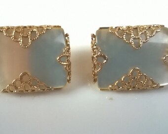 Vintage Emmons Jewelry Clips Gold Tone Signed, Vintage Wedding, Mother of the Bride, Evening Wear, Gifts for Her