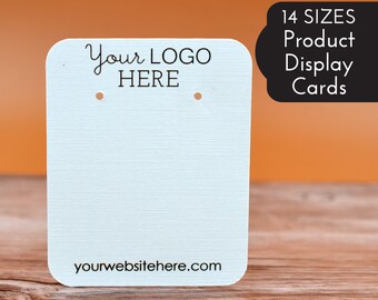 Custom Earring Cards | 14 SIZES | with Your Logo | Packaging | Tags | Label | Display