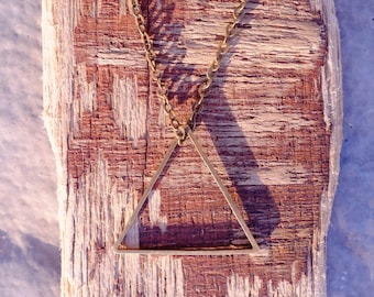Geometric Triangle Necklace