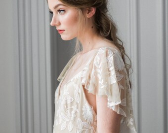 Alena Wrap Headpiece, bridal headpiece, hair vine, bridal gold crown, bridal halo crown, bohemian, woodland, golden bridal crown, boho #240